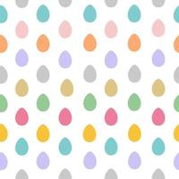 Seamless pattern with easter eggs vector