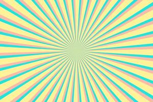 Multicolor Sunburst Pattern Background. Ray star burst backdrop. Rays Radial geometric Vector Illustration
