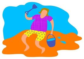 Fun at the Beach vector