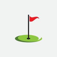 Golf logo vector icon stock illustration