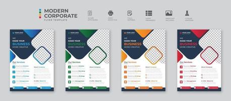 Corporate Business flyer template vector design Flyer Template Geometric shape used for business poster layout business flyer template with minimalist layout Graphic design layout with triangle graph