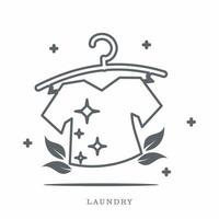 Laundry design vector. Stock Illustrations. eps 10 vector