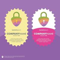 Padlock colourfull design vector. Stock Illustrations. eps 10 vector