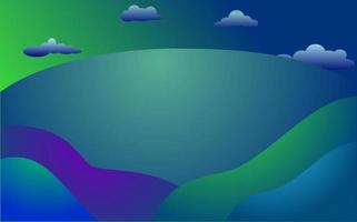 Abstract landscape without trees vector