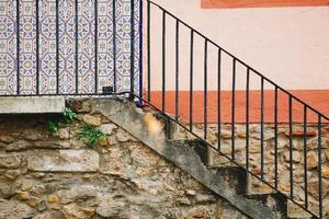 Stairs architecture on the street, Bilbao Spain photo