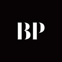 BP Logo Letter Initial Logo Designs Template vector