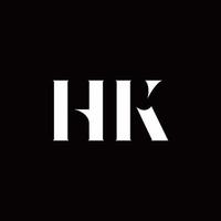 plantilla de diseños de logotipo inicial de letra de logotipo hk vector