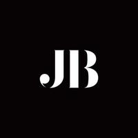 plantilla de diseños de logotipo inicial de letra de logotipo jb vector