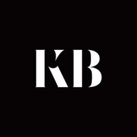 KB Logo Letter Initial Logo Designs Template vector