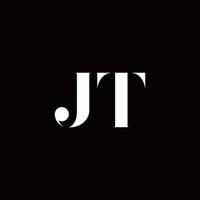 plantilla de diseños de logotipo inicial de letra de logotipo jt vector