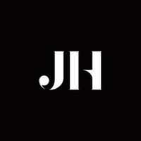 JH Logo Letter Initial Logo Designs Template vector