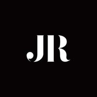 JR Logo Letter Initial Logo Designs Template vector