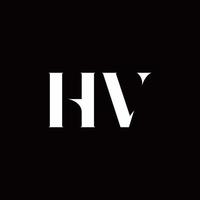 plantilla de diseños de logotipo inicial de letra de logotipo hv vector