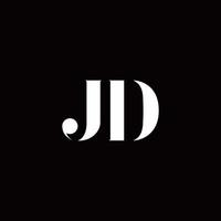 plantilla de diseños de logotipo inicial de letra de logotipo jd vector
