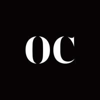 OC Logo Letter Initial Logo Designs Template vector