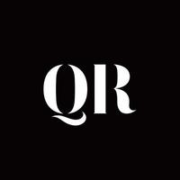 Plantilla de diseños de logotipo inicial de letra qr logo vector