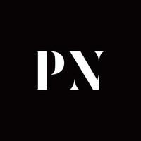 plantilla de diseños de logotipo inicial de letra de logotipo pn vector