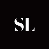 plantilla de diseños de logotipo inicial de letra de logotipo sl vector