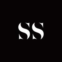 SS Logo Letter Initial Logo Designs Template vector
