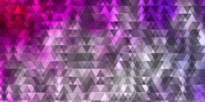 Light Purple, Pink vector background with lines, triangles.