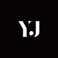 YJ Logo Letter Initial Logo Designs Template vector