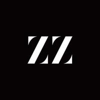 ZZ Logo Letter Initial Logo Designs Template vector