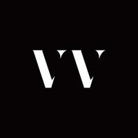 plantilla de diseños de logotipo inicial de letra de logotipo vv vector