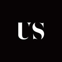 US Logo Letter Initial Logo Designs Template vector