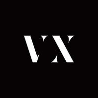 plantilla de diseños de logotipo inicial de letra de logotipo vx vector