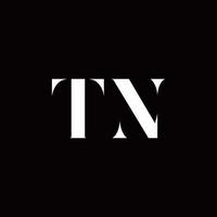 TN Logo Letter Initial Logo Designs Template vector