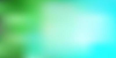 plantilla de desenfoque de vector azul claro, verde.