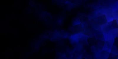 Dark BLUE vector texture with poly style with cubes.