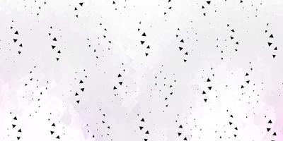 Light purple, pink vector triangle mosaic background.
