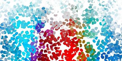 Light blue, red vector backdrop with chaotic shapes.