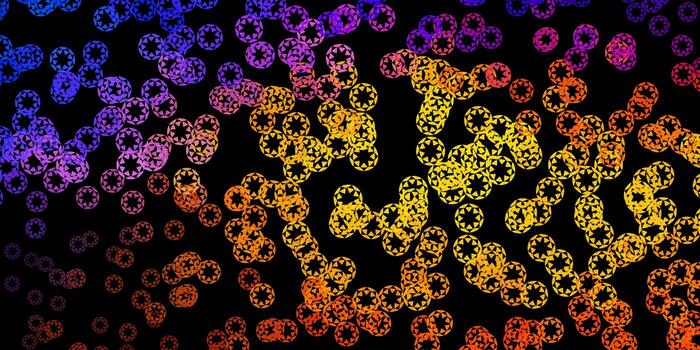 Dark blue, red vector texture with disks.