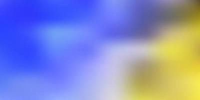 Light blue, yellow vector blur background.