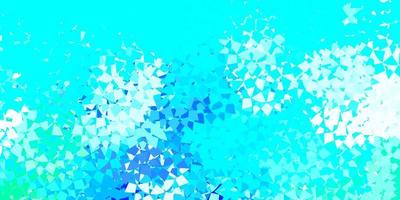 Light blue, green vector background with triangles.