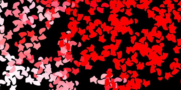 Dark red vector background with random forms.