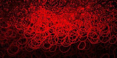 Dark red vector texture with memphis shapes.