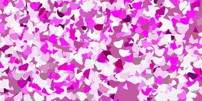 Light pink vector background with random forms.