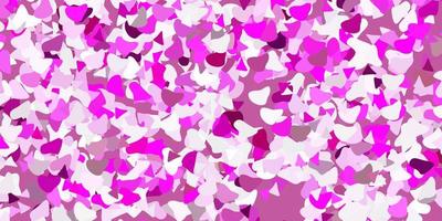 Light pink vector background with random forms.