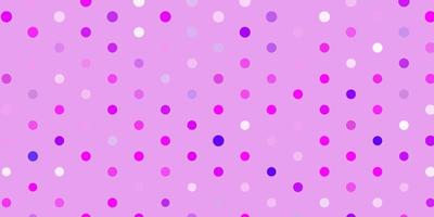 Light purple, pink vector background with spots.