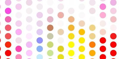 Light multicolor vector backdrop with dots.