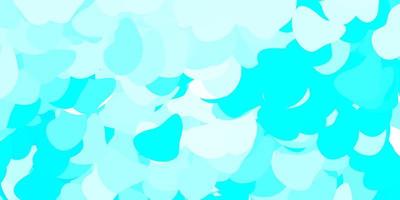Light blue vector texture with memphis shapes.
