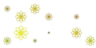 Light Green, Yellow vector layout with circular arc.