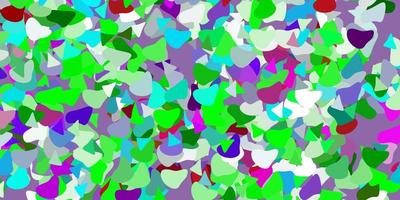 Light multicolor vector backdrop with chaotic shapes.