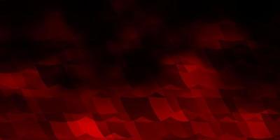 Dark Orange vector background with hexagons.