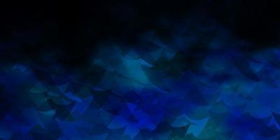 Dark BLUE vector texture with poly style with cubes.