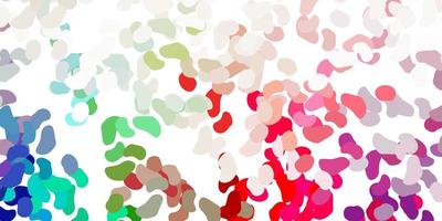 Light green, red vector pattern with abstract shapes.