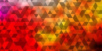 Light Red, Yellow vector texture with triangular style.